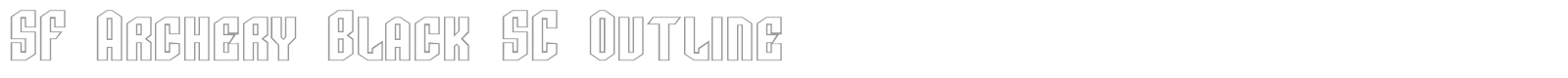 SF Archery Black font preview